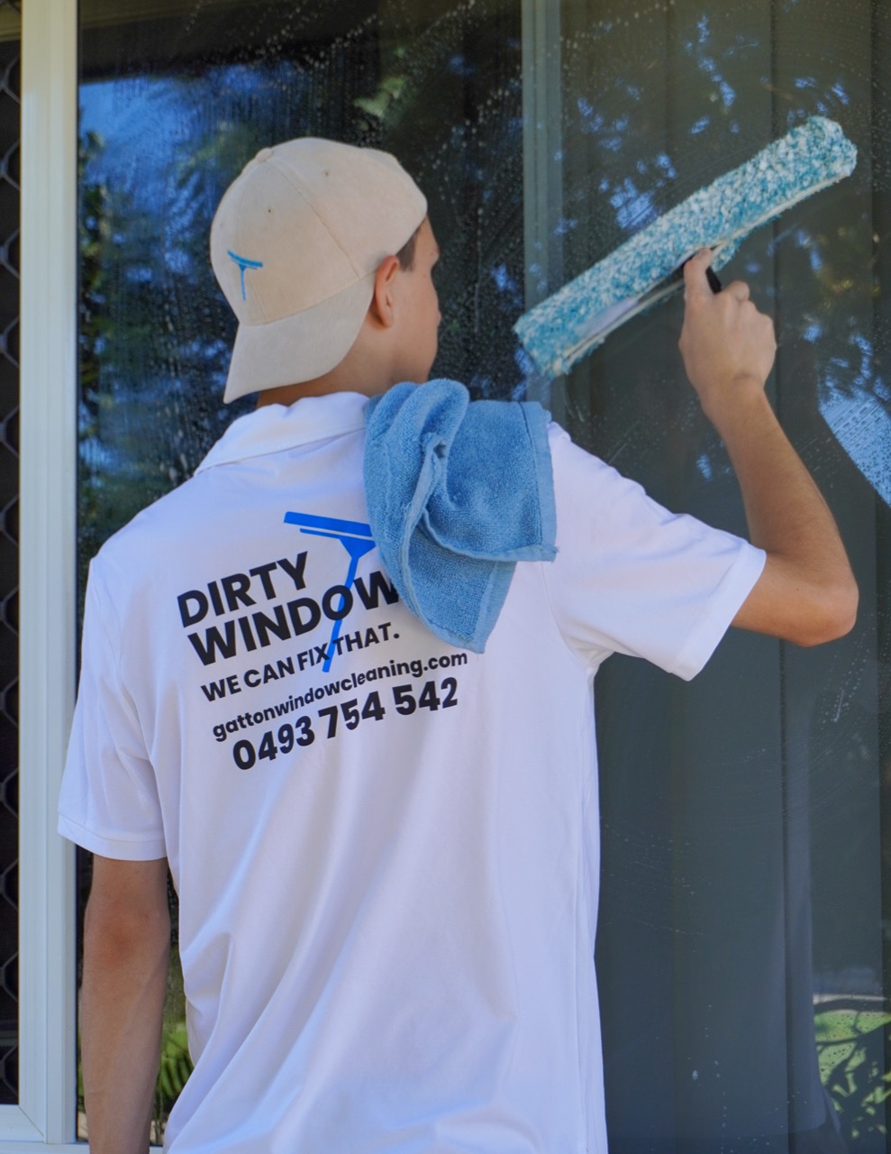 Xavier cleaning residential windows